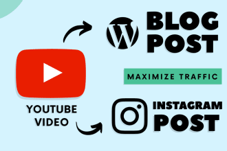 repurpose your youtube video to blog