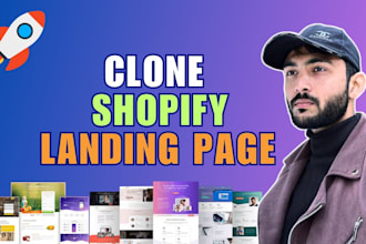 clone copy or redesign shopify landing page design with replo, gempages