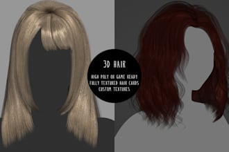 create 3d and real time hair
