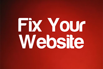 fix any html, css, php, js, jQuery errors or modify your website