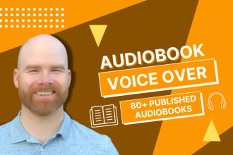 narrate, edit and master an audiobook with an american male voice in english