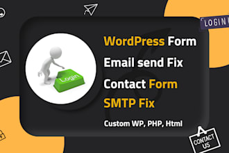 fix wordpress contact form, email sending issue, html, php form smtp issue