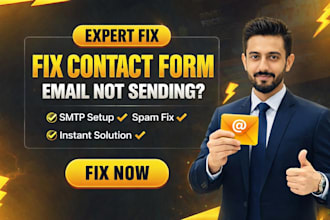 create or fix wordpress contact form issue, wpform, gravity form, smtp issue