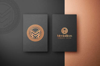 do minimalist luxury logo design with copyrights