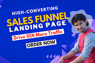 build complex wordpress sales funnel and landing page