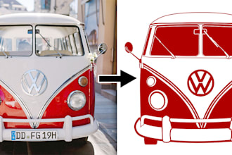simplify and vectorize objects in images and photos