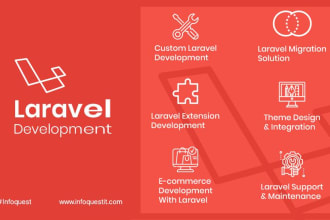 develop laravel, PHP apps and json apis
