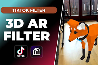 create a 3d ar filter for tiktok with effect house
