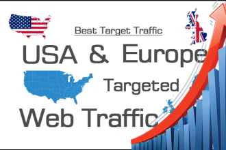 provide real human 180,000 visitors from USA and eu