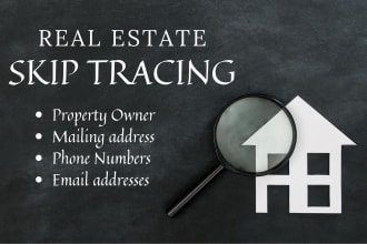 provide skip tracing service for your real estate business