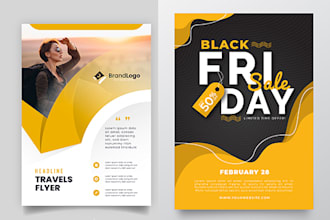 design professional flyer or poster for your brand