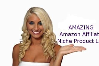 send a list of 150 Amazon Affiliate Product Ideas, high search, low competition