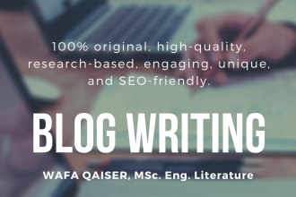 create high quality and interesting blogs