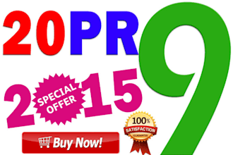 manually create 20 PR9 SEO high pr backlinks from Authority Sites