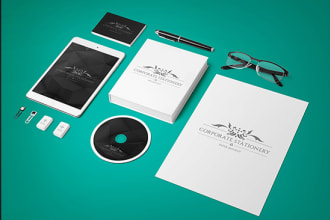 design unique business card and letter head in 24 hours