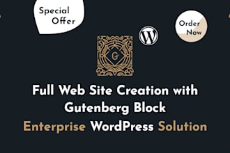 develop gutenberg blocks and website