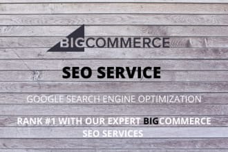 do bigcommerce SEO to rank store and increase traffic