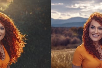 change colors and background from photos