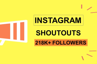 give promotion shoutout on 218k fashion instagram page