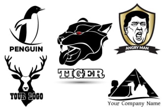design silhouette logo  minimalist avatar