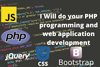 do PHP programming and web application development
