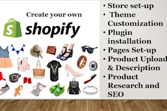 help you create and manage shopify store