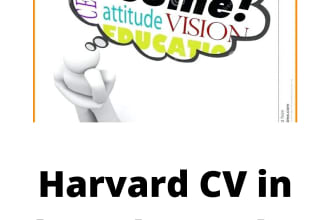 produce harvard style resumes and CV in less than 12hr