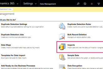 do data import for ms dynamics CRM 365