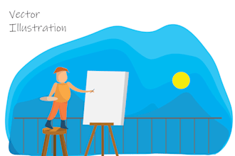 do vector line art  illustration