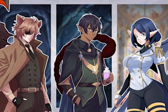 draw your dnd dungeons and dragons fantasy character design