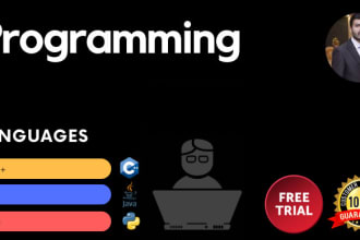 do programming projects in c, java and python