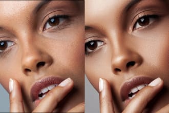 retouch portrait, beauty and fashion images