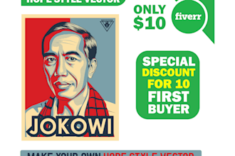 design your photo into obama hope style poster