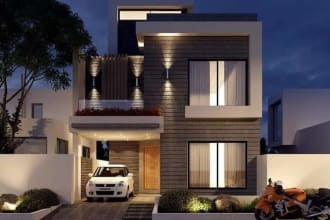 create architecture 3d interior and exterior of building in revit and lumion