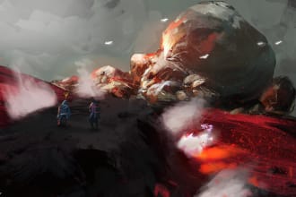 do background illustration and environment concept art