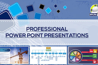 prepare professional power point presentation