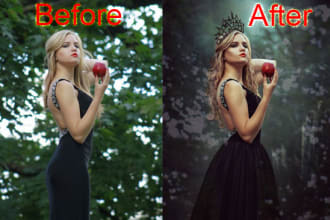do photo editing and skin retouching