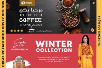 design web banner,facebook cover page and static banner