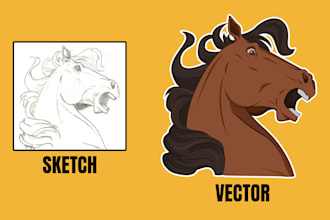 turn your sketch or picture into vector