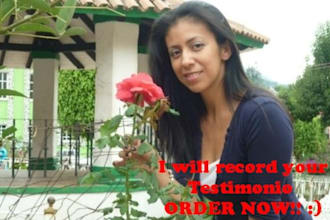make video testimony, English or Spanish promoting anything