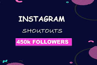 do instagram shoutout promotion to 450k fashion followers