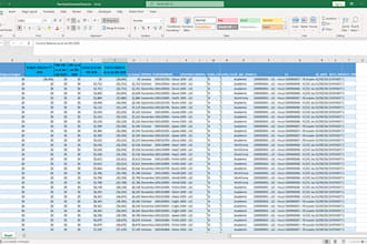create dynamic excel master sheet