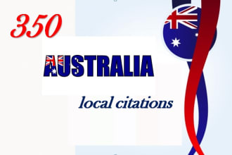 do 350 high da australian local citations, SEO, directories