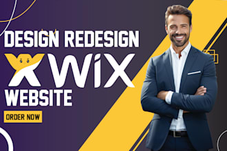 create wix website design,redesign wix website
