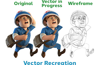do vector tracing, recreate vector logo and artworks