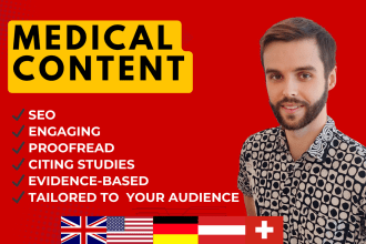 write HQ medical content, citing studies