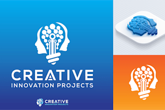 creation logo design for technology, tech, website, business