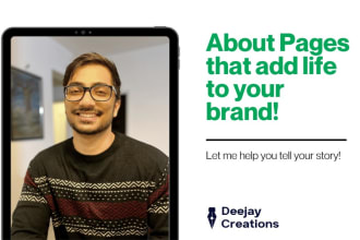 write an amazing about us page for your website or business