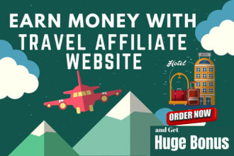 build automated travel affiliate website for passive income