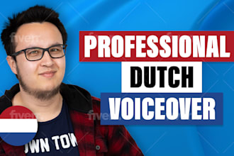 record your native dutch voiceover within 24 hours